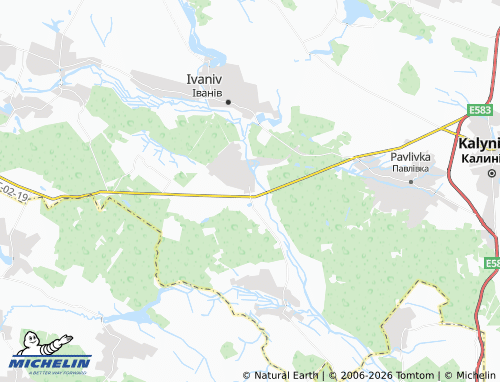 Mappa MICHELIN Hushchyntsi - ViaMichelin