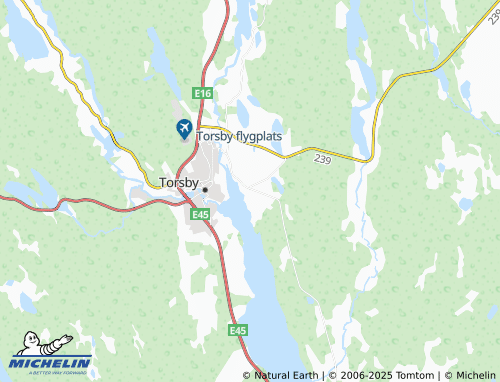 MICHELIN Oleby map - ViaMichelin