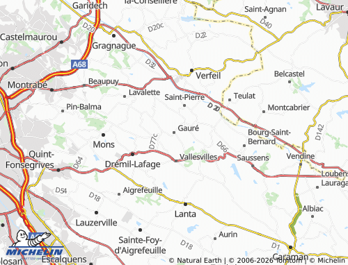 Carte MICHELIN Gauré - ViaMichelin