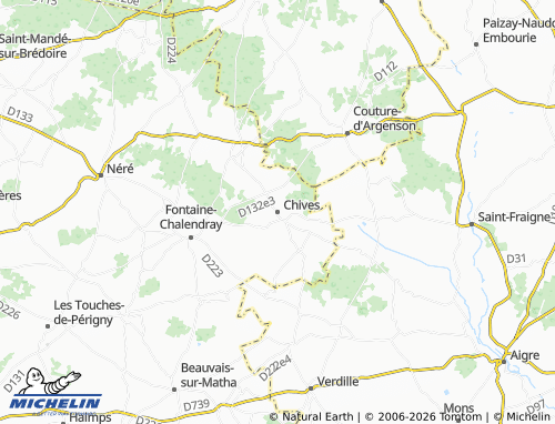 Mapa MICHELIN Chives - ViaMichelin