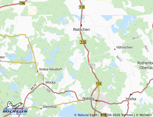 MICHELIN Kosel map - ViaMichelin