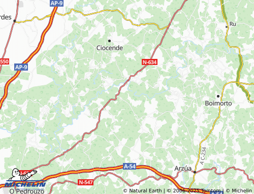 MICHELIN Pastor (San Lourenzo) map - ViaMichelin
