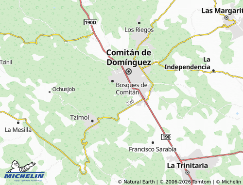Mapa MICHELIN Colonia Paraíso Comiteco - ViaMichelin