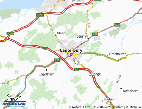 MICHELIN Canterbury map - ViaMichelin