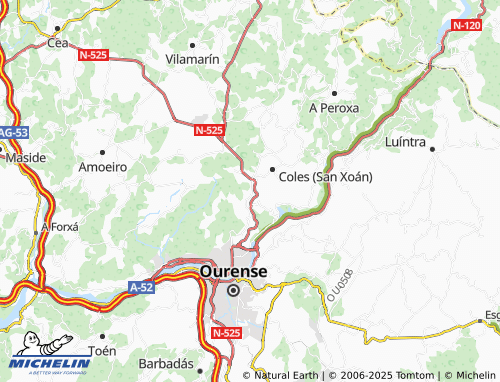 Carte MICHELIN Gustei (Santiago) - ViaMichelin