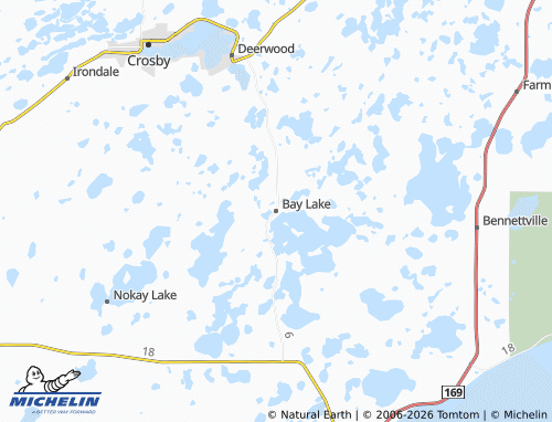 Carte MICHELIN Bay Lake - ViaMichelin