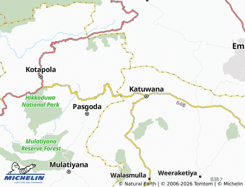 Mapa MICHELIN Dangalakanda - ViaMichelin