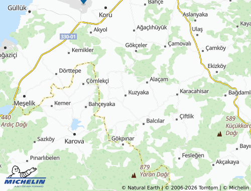 MICHELIN Kuzyaka map - ViaMichelin
