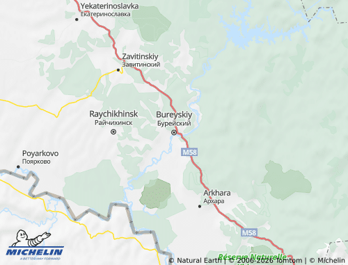 MICHELIN-Landkarte Bureiski Rajon - ViaMichelin