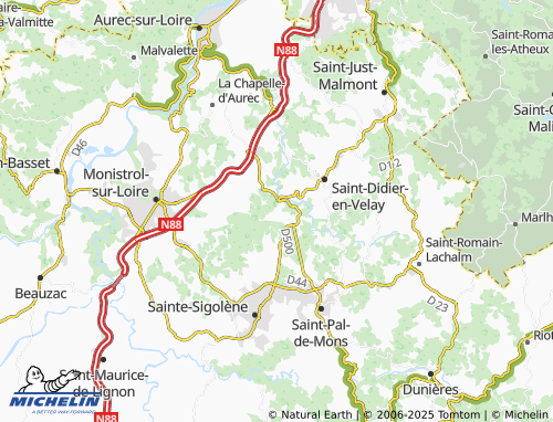 MICHELIN-Landkarte Les Granges - ViaMichelin