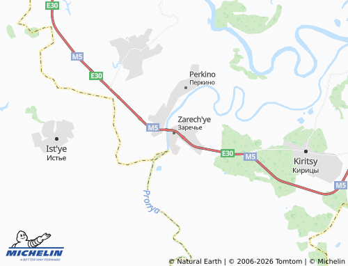 MICHELIN Zarech'ye map - ViaMichelin