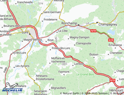 MICHELIN-Landkarte Palante - ViaMichelin