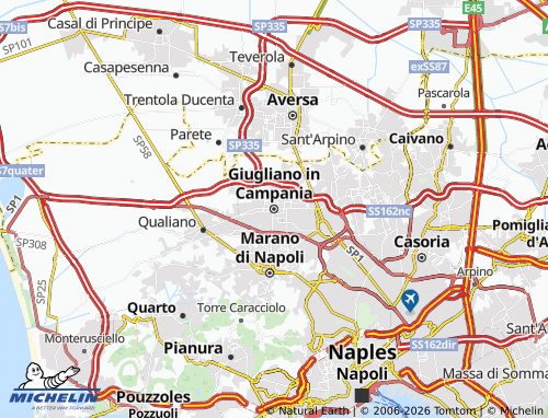 Mappa MICHELIN Giugliano in Campania - ViaMichelin