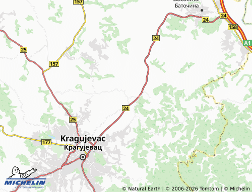 Mapa MICHELIN Cvetojevac - ViaMichelin