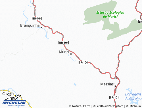 Kaart MICHELIN Murici - ViaMichelin