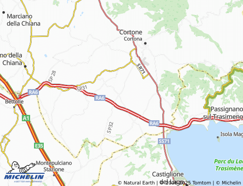 MICHELIN La Macchia della Madonna map - ViaMichelin