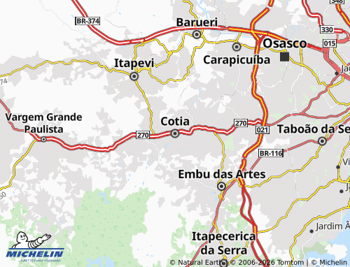 Mappa MICHELIN Cotia - ViaMichelin