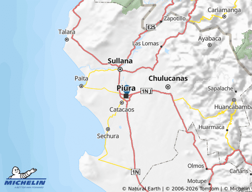 Mappa MICHELIN Piura - ViaMichelin
