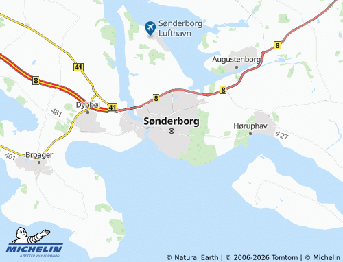 MICHELIN-Landkarte Sønderborg - ViaMichelin