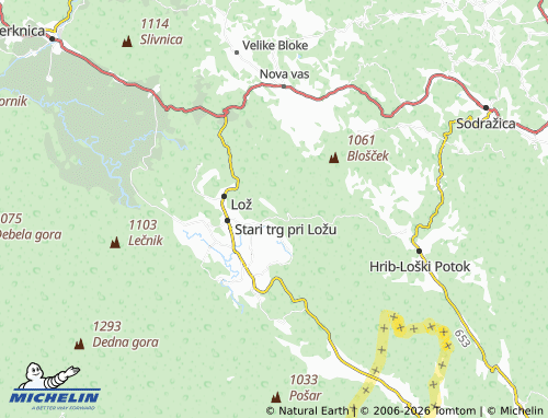Mappa MICHELIN Knežja Njiva - ViaMichelin