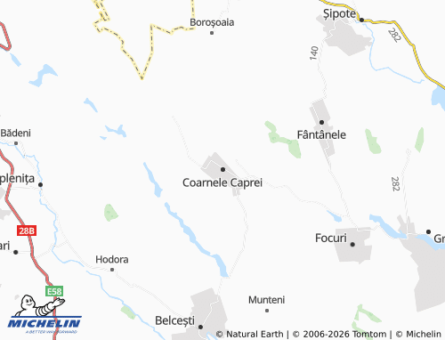 Mappa MICHELIN Coarnele Caprei - ViaMichelin