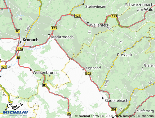 MICHELIN Losau map - ViaMichelin