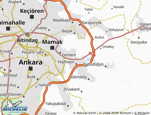 Mappa MICHELIN Kayaş - ViaMichelin