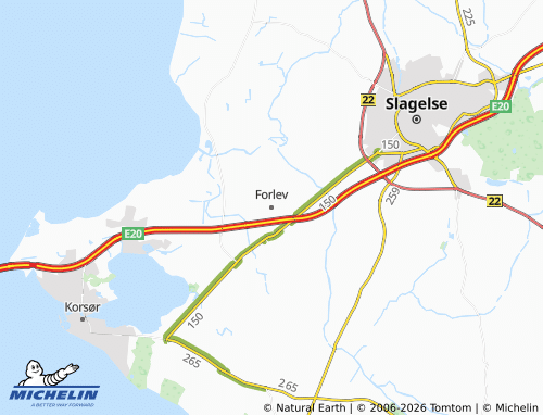 MICHELIN Forlev map - ViaMichelin