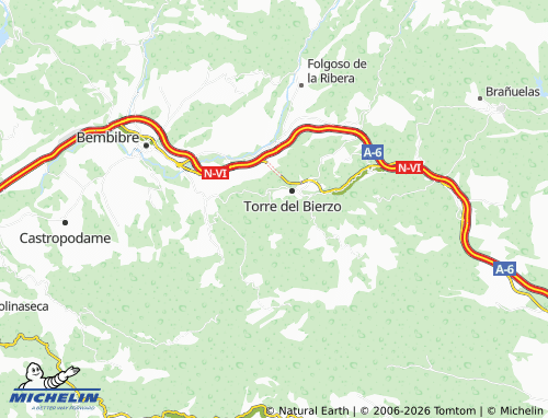 MICHELIN Santa Marina de Torre map - ViaMichelin