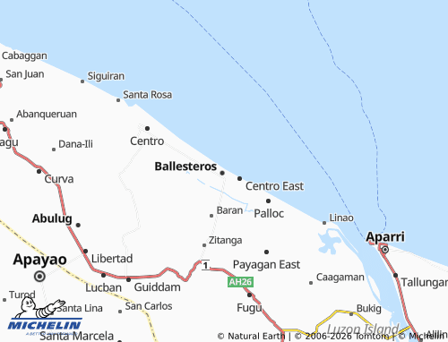 MICHELIN Cabuluan East map - ViaMichelin