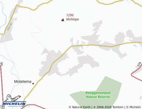 Kaart MICHELIN Khubetswane - ViaMichelin