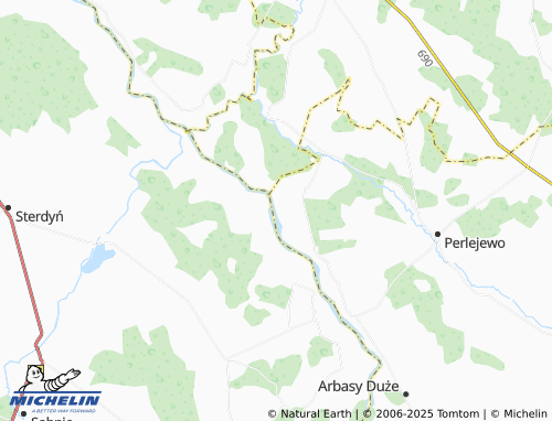 MICHELIN Głody map - ViaMichelin