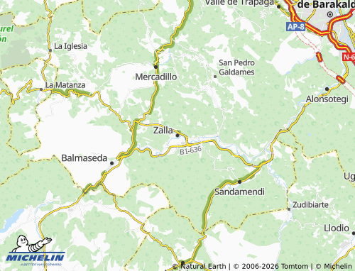 Mappa MICHELIN Zalla - ViaMichelin