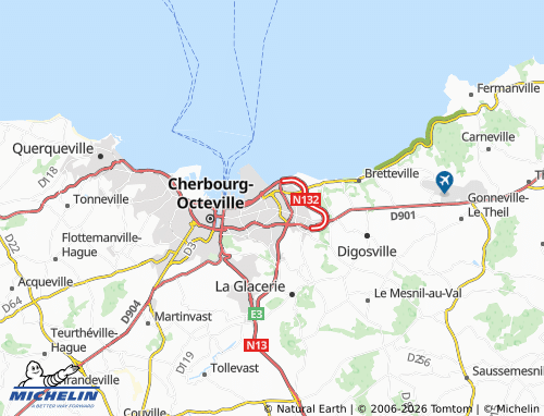 MICHELIN Tourlaville map - ViaMichelin
