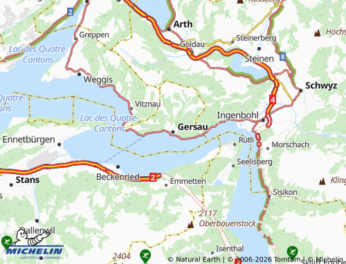Mappa MICHELIN Gersau - ViaMichelin