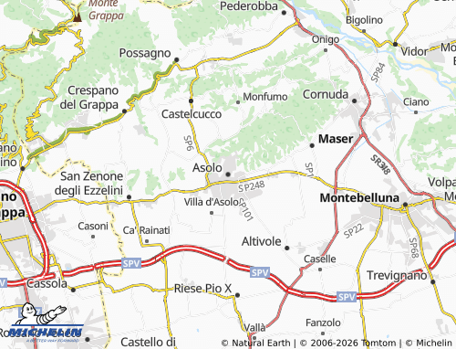 Mapa MICHELIN Asolo - ViaMichelin