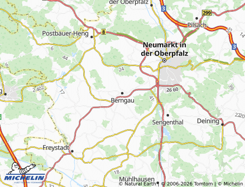 MICHELIN Berngau map - ViaMichelin