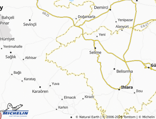 Mappa MICHELIN Uzunkaya - ViaMichelin