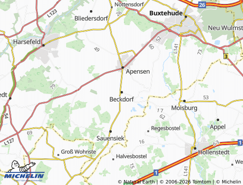 MICHELIN Beckdorf map - ViaMichelin