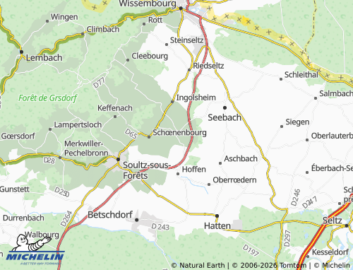 Mapa MICHELIN Hunspach - ViaMichelin