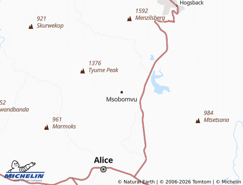 MICHELIN-Landkarte Msobomvu - ViaMichelin
