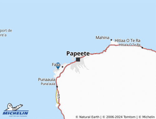 MICHELIN Papeete map - ViaMichelin