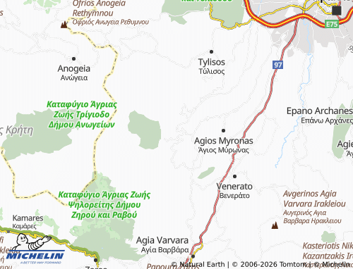 Mappa MICHELIN Krousonas - ViaMichelin