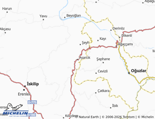 Mappa MICHELIN Asarcık - ViaMichelin