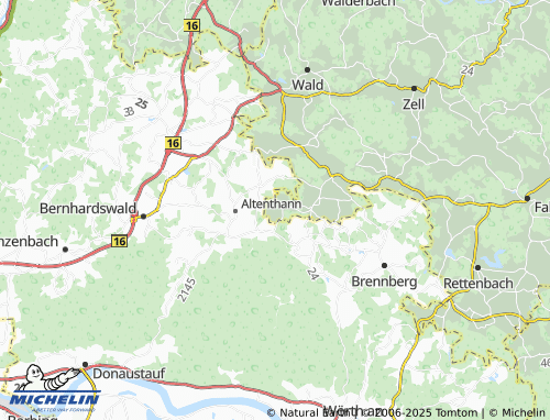 Carte MICHELIN Schönfeld - ViaMichelin