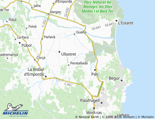 Carte MICHELIN Palau-sator - ViaMichelin