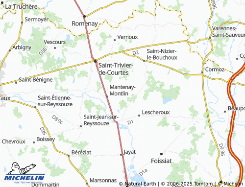 Carte MICHELIN Montlin - ViaMichelin