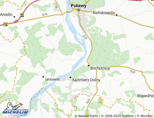MICHELIN Nasiłów map - ViaMichelin