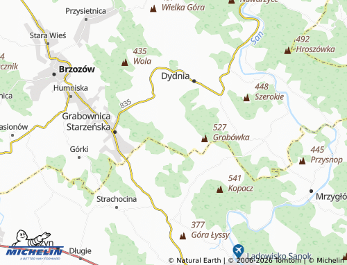 Carte MICHELIN Grabówka - ViaMichelin