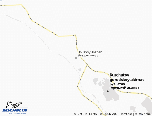 MICHELIN Bol'shoy Akzhar map - ViaMichelin